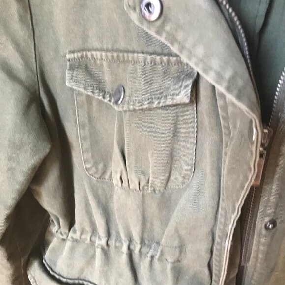 A L CASUAL JACKET MARINE JACKET SZ 4 ZIP/BUTTON FRONT - Picture 3 of 6